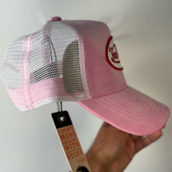 NWT VON DUTCH PINK CRUSH VELVET TRUCKER HAT